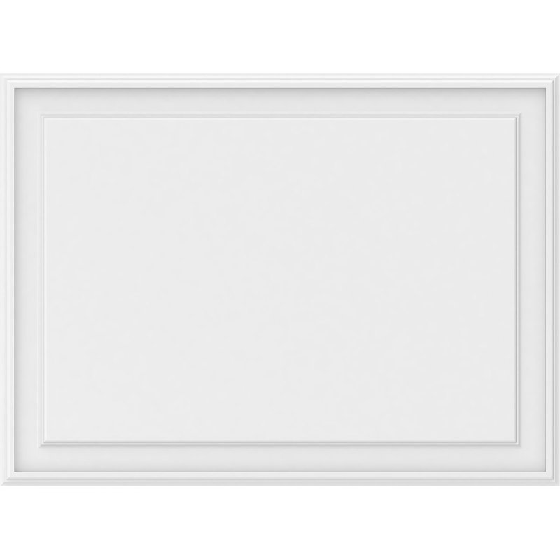Panneau mural surélevé en PVC blanc Legacy, H 28 po x l 38 po x P 0,63 po