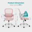 Chaise de bureau ergonomique en filet Azaryia-986022223
