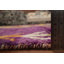 Tapis marocain éclatant et moelleux 6 x 9 sur fond mauve riche