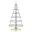 Christmas Cone Tree with Stand Black Steel-1802263296