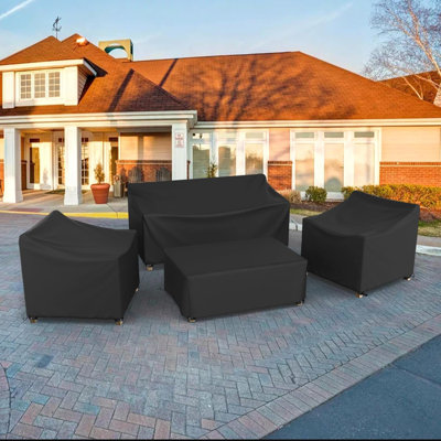 Waterproof Patio 4 Piece Set Covers for Outdoor Conversation Set by Latitude Run