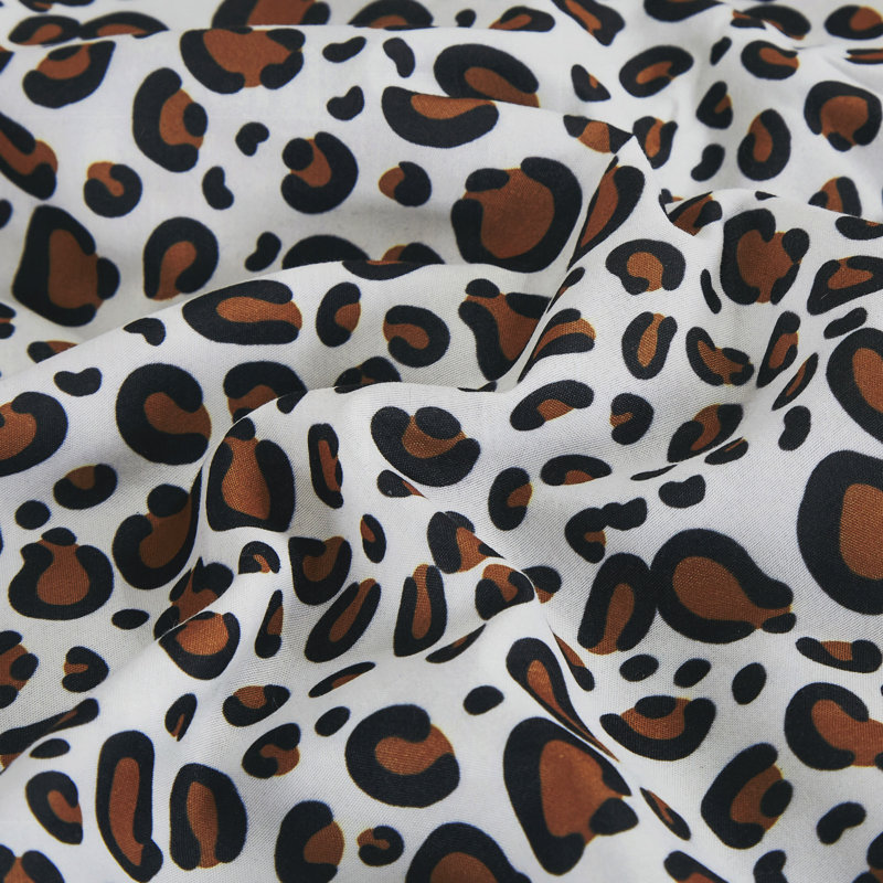 Ensemble d'édredon 6 pièces Wild Animal Print, Édredon de très grande taille et 5 pièces suppl