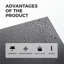 Daoud 10Pcs Self Adhesive Flooring 30x30 cm PVC Tile in Black