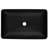 One Bathroom Sink With Matte Black Faucet And Drain - 14.38"L X 22.25"W 4-3/8"H, Practical Design Rectangular Glass In 19.57 Lb Weight
