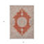 Tapis oriental lavable d'intérieur beige 5 pi x 8 pi