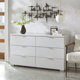 Commode double l 55,1 po à 6 tiroirs Allyria