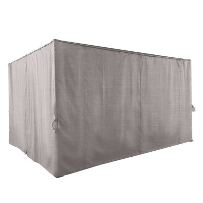 Ahlea Dakota Fields Grey Polyester Screen for Gazebo