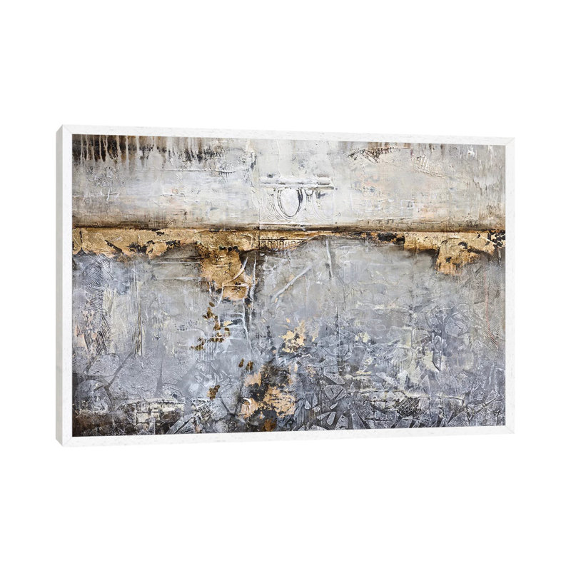 Of Other Times - Painting on Canvas, 101.6 cm H x 66.04 cm W, White Framed