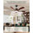 42'' Dimmable Ceiling Fan with Lights and Remote Control Reversible DC Motor 3CCT Timer -311474929