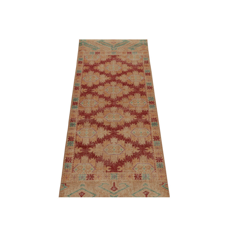 One-of-a-Kind 3' X 8' Hand Knotted Area Rug
