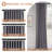 Cadnite 50" W Thermal 100% Blackout Linen Textured Curtain Panels-718107619-709144666