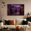 «Three Witches Crossing Stone Bridge In Mauve», art mural sur toile-837727269