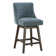 Granville Swivel Upholstered Counter Stool with Solid Wood Frame