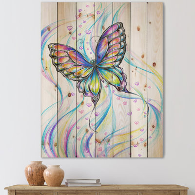 " Iridiscent Butterfly " Painting Print