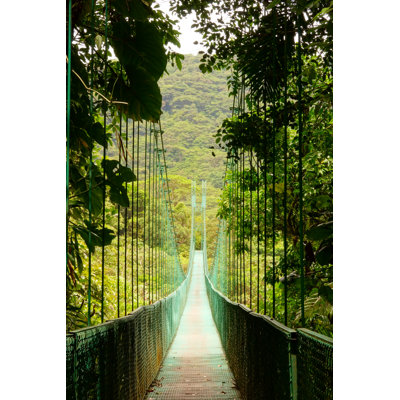 Hangingbridge In Monteverde - Wrapped Canvas Print