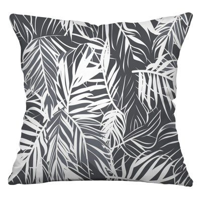 Floral Nature Motif Reversible Throw Pillow