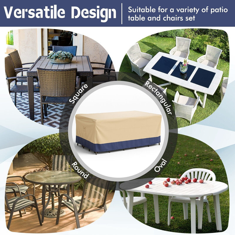 Outdoor Patio Dining Set Cover