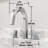 Hart Widespread 3-Hole Bathroom Faucet, 2-Handle High Arc With Hexagon Knob Handles In Chrome-62421226