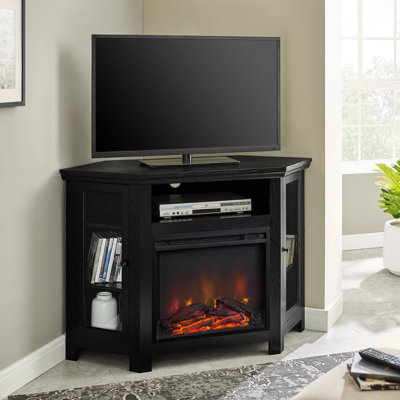 Euripides 48" Corner Media Console with Electric Fireplace