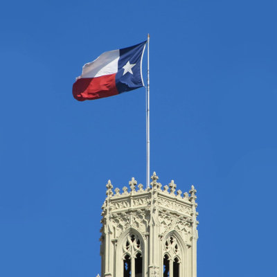 Drapeau de l'État du Texas brodé Anley EverStrong Series - l 36 po x H 60 po - Broderie et toile de fond robuste - 4 rangées de coutures - drapeaux d'étoile solitaire