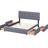 Dark Gray Upholstered Platform Bed With 4 Big Drawers. Queen. No Box Spring Required. Foam-Filled Headboard. Wood Frame. Bedroom Organization Queen Storage Drawers And Cozy Headboard, Spring, Linen-1523816151