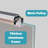 56''-60'' W x 72'' H Door Semi-Frameless Shower Door with Two Handles and Clear Glass-98901878