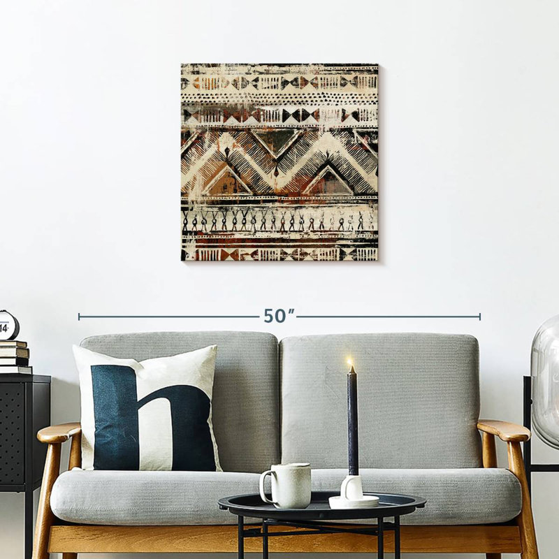 Kerner African Patterning, 24" H x 24" W