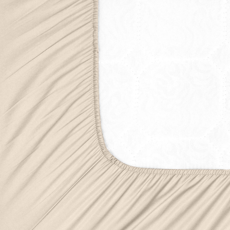  100% Cotton Percale Crisp and Cool Sheet Set (4 PC.), King, Sand