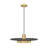 Fenoglio 20 inch Matte Black + Modern Gold 1 Light Pendant-123223138