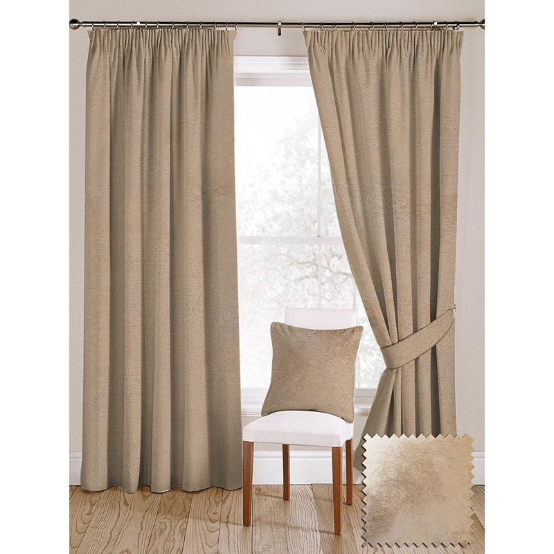 Meredith Blackout Curtain Pair, 116 W x 137 D cm