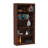 Olinda 71.85" H x 35.63" W Mid-Century Modern 5-Shelf Standard Open Bookcase in Walnut Brown-2135801265