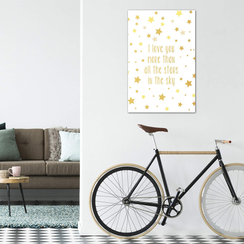 Love You More Art, H 12 po x l 8 po x P 0,75 po, Toile tendue