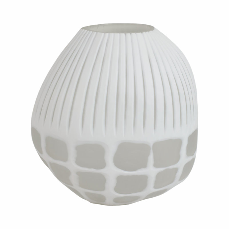 Arles Glass Table Vase, 11" H x 11" W x 8" D