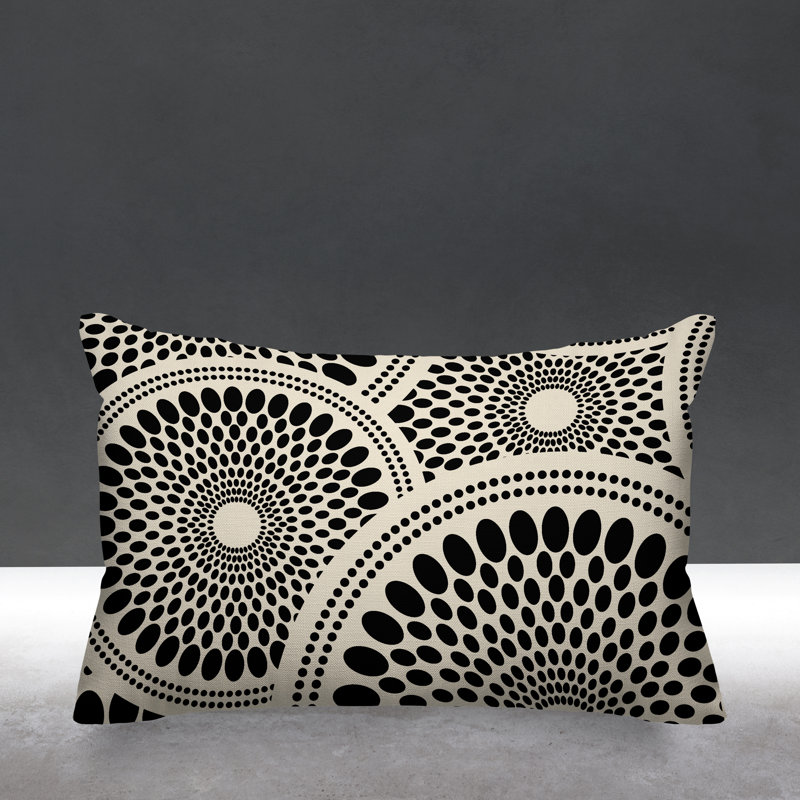 Penn Outdoor Rectangular Pillow Cover & Insert, Black