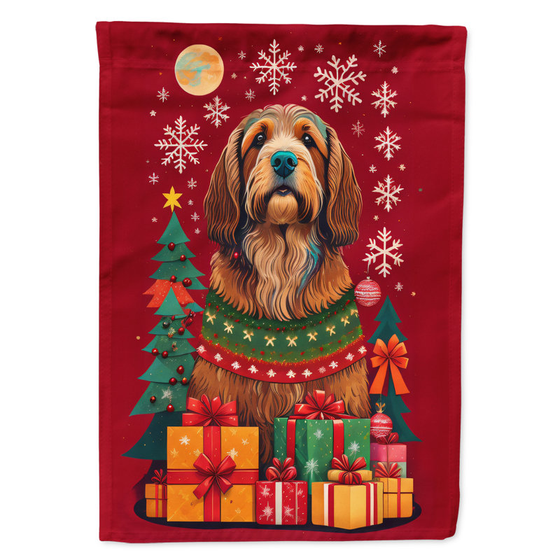 Drapeau de jardin en polyester double face H 15,5 po x l 11,25 po
