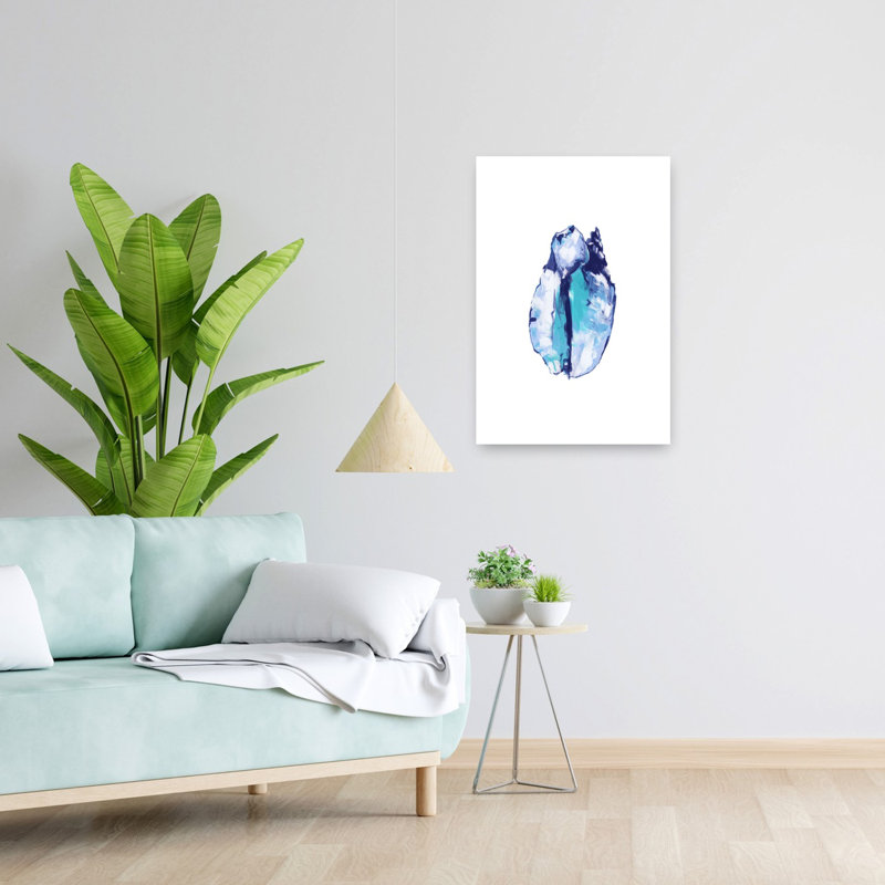 Art contemporain, art abstrait poisson côtier, H 24 po x l 16 po