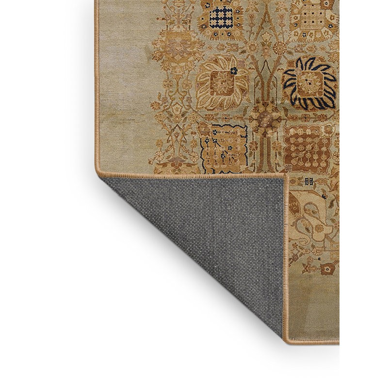 Tapis oriental brun / beige, Rectangle 5 pi x 7 pi