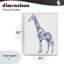 Giclée sur toile rétro girafe, design par lettré et doublé-631601066-631601067