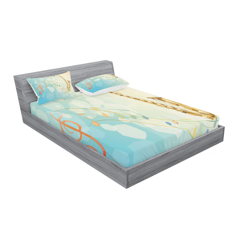 Microfiber Sheet Set, Twin Sheet Set with Fitted Sheet