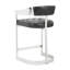 Tabouret de comptoir Beaumont - Acier inoxydable - Magnétite Cantina-1228122326-1228122325-1228122324