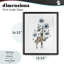 Girafe avec fleurs en fleurs, reproduction encadrée sous verre, design par Cecilia Battaini-687578176-687578190