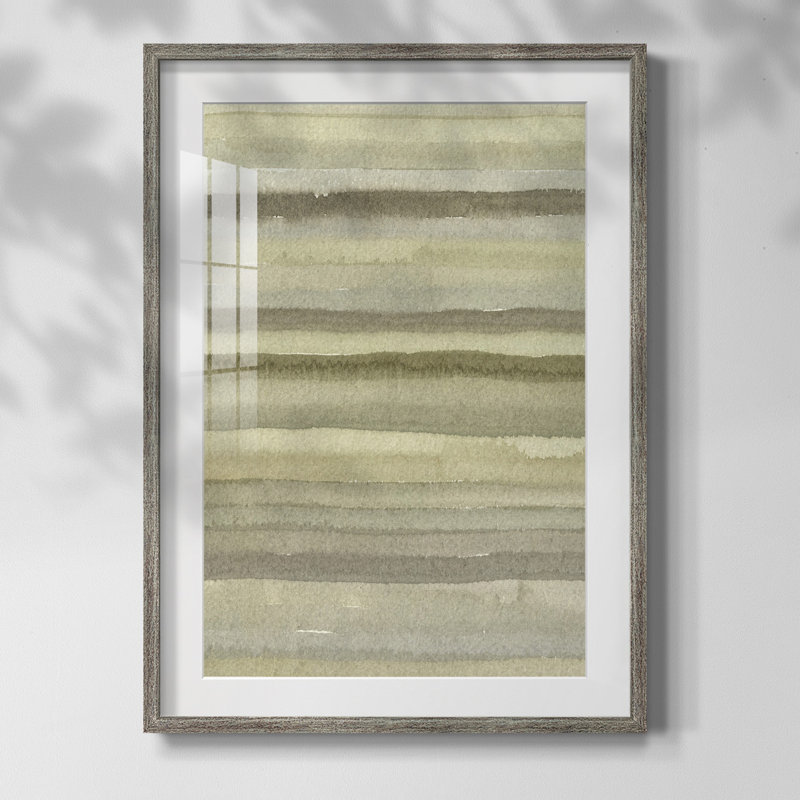 Oiseaux I, reproduction encadrée, Papier encadré argent vieilli, Blanc