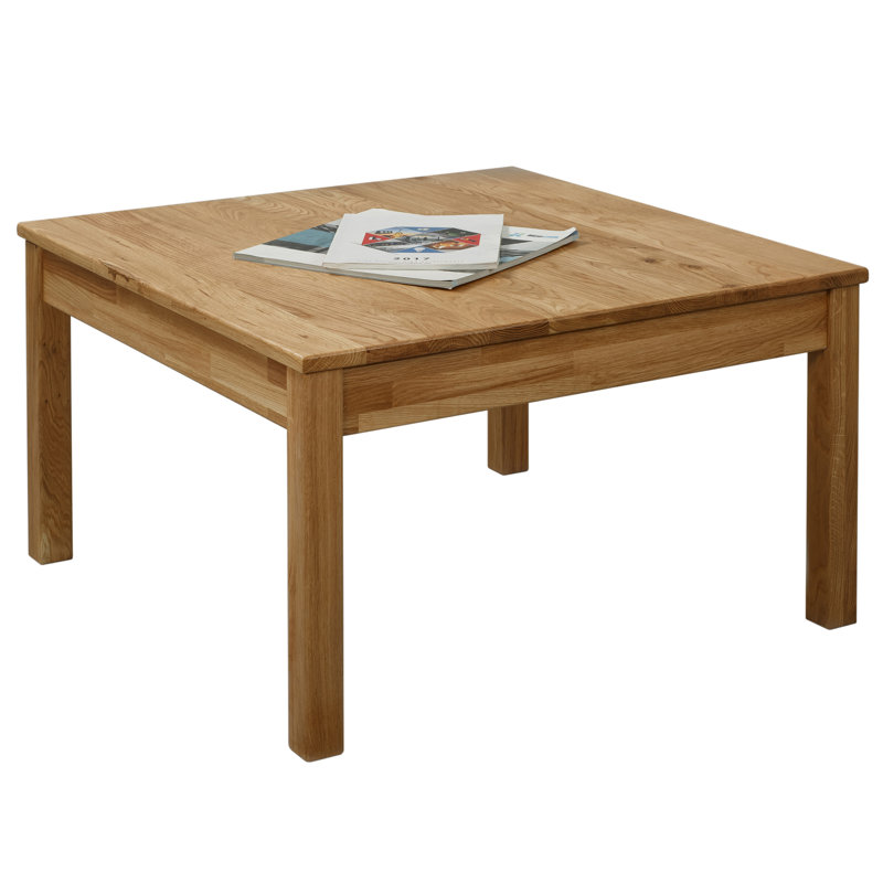 Juliana Solid Wood Four Leg Coffee Table, Heart Oak