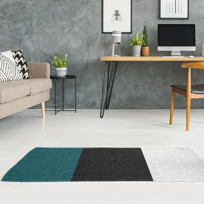 Striped Indoor Rug, Rectangle 5' x 7', No