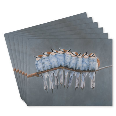 Polyester Orlane Set of 6 - Birds on Branch Home Decor