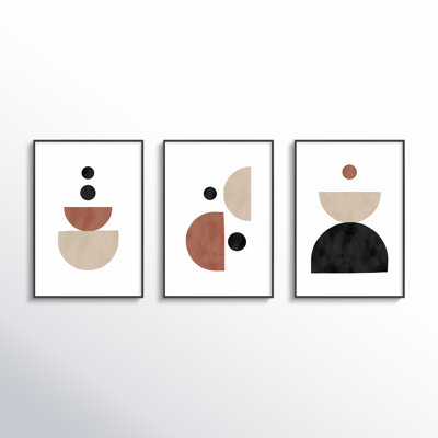 Geometric Shapes 3-Piece Print Set