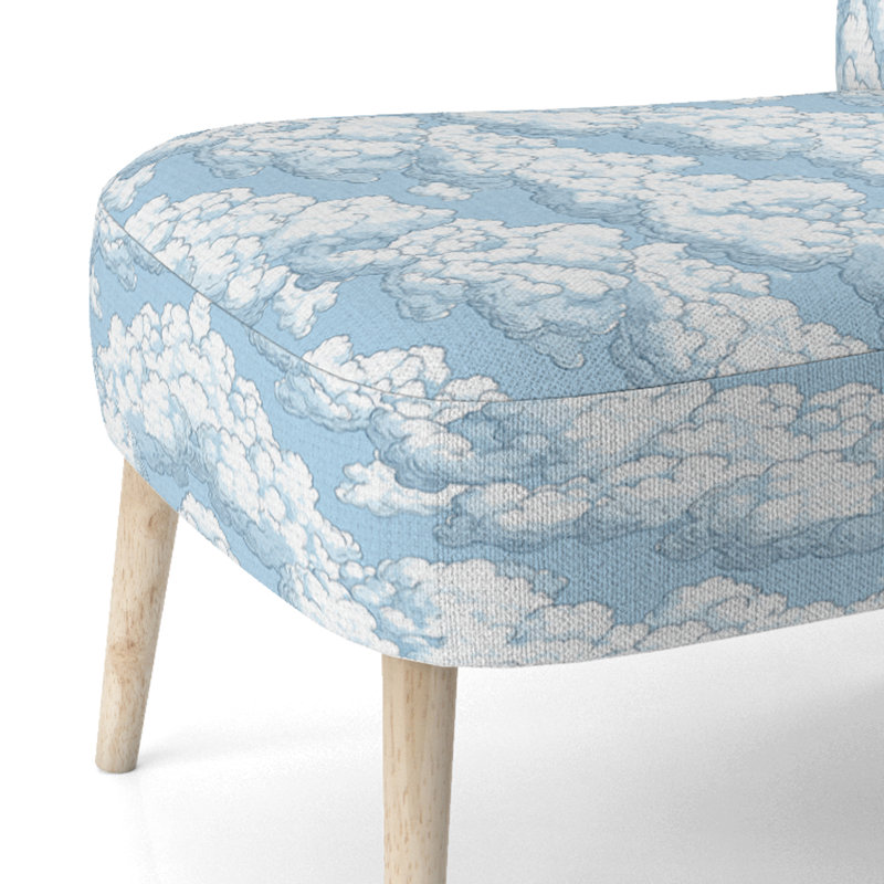 Chaise d'appoint French Country - Chaise d'appoint Cloud Toile White, Chaise d'appoint sans accoudoirs