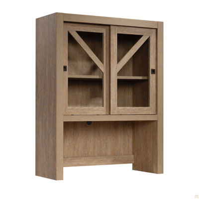 Library Hutch, Brown Finish