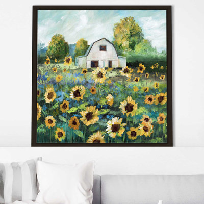 Tournesol grange par Nan - peinture