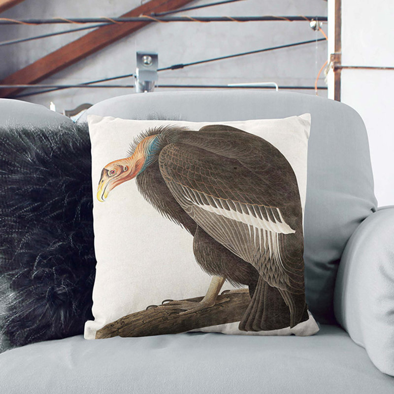 Square Throw Cushion, Black, 55cm H x 55cm W x 20cm D